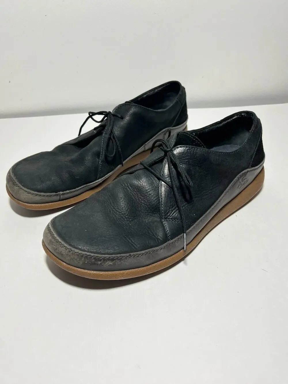 Chaco Men's Black Leather Montrose Lace Oxford Shoes Size 14
